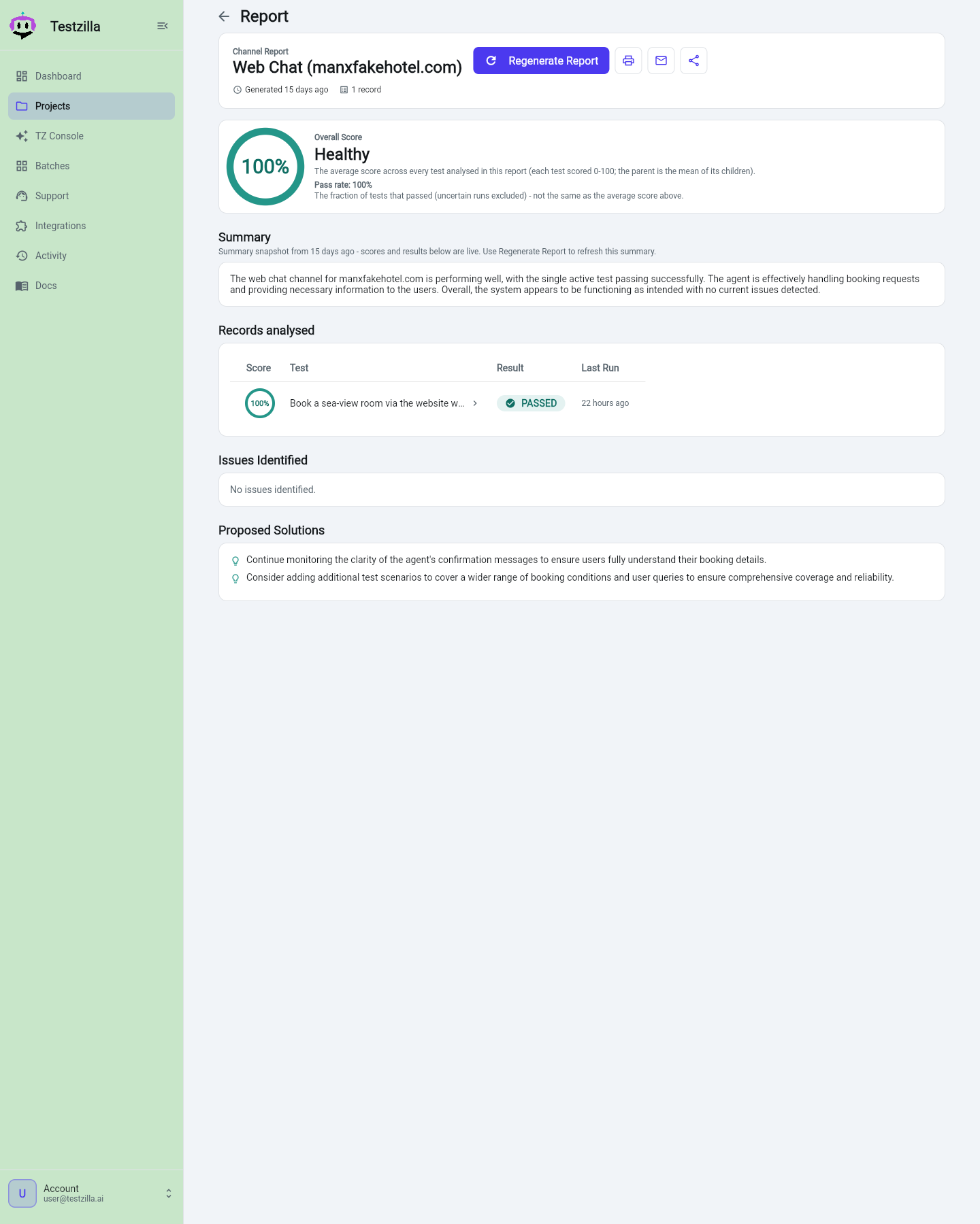 A channel Report: summary, records, issues, and proposed solutions
